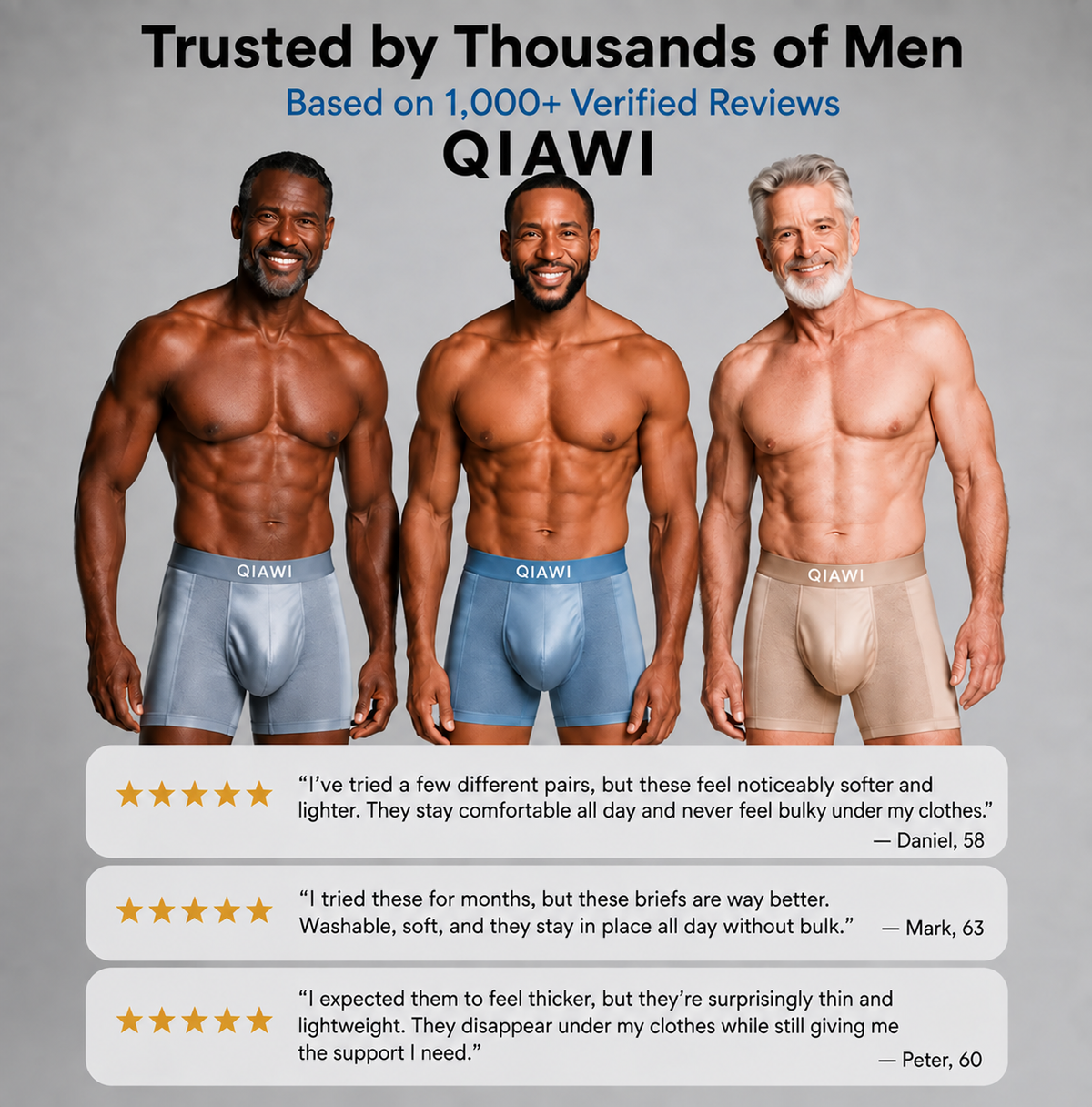 2026 UPGRADED - 60% OFF 💎 QIAWI™ Premium Leakproof Bamboo Ice Silk Boxer
