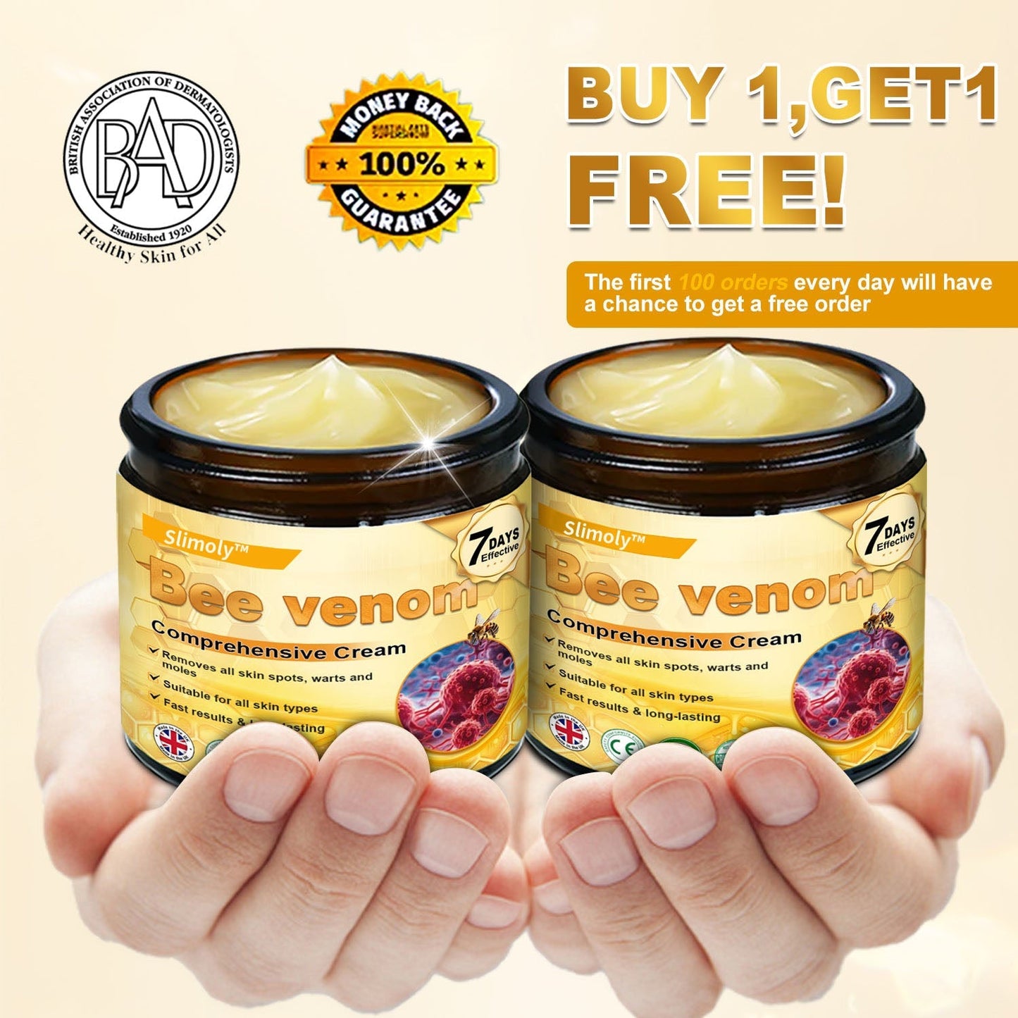 Slimoly® Bee venom Comprehensive Cream 🔥 LAST DAY 80% OFF