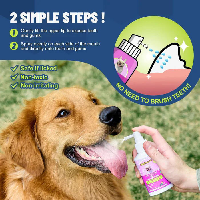 🔥SALE WITH 49% DISCOUNT🔥Teeth Brushing Spray for Dogs and Cats