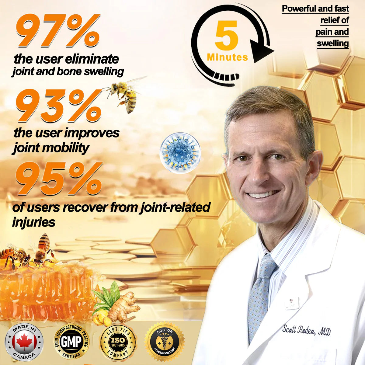 AQA™ Botulinum Toxin & Bee Essence Pain-Relief Bone Healing Cream