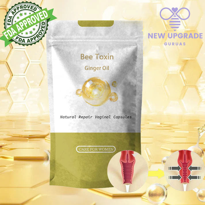 🐝𝐁𝐞𝐞 𝐓𝐨𝐱𝐢𝐧 𝐆𝐢𝐧𝐠𝐞𝐫 𝐎𝐢𝐥 𝐍𝐚𝐭𝐮𝐫𝐚𝐥 𝐑𝐞𝐩𝐚𝐢𝐫 𝐋𝐨𝐬𝐞 𝐖𝐞𝐢𝐠𝐡𝐭 𝐂𝐚𝐩𝐬𝐮𝐥𝐞𝐬 (Instant Itch Relief & Lymphatic Detox & Slimming & Firming Repair & Soft Pink Natural Capsules PRO)