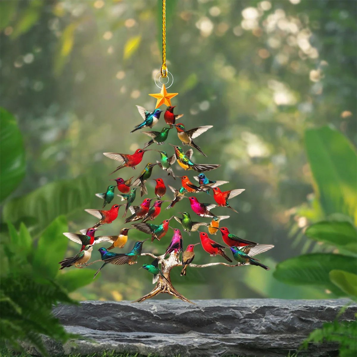 🐦🎄Hummingbird Christmas Ornament💠
