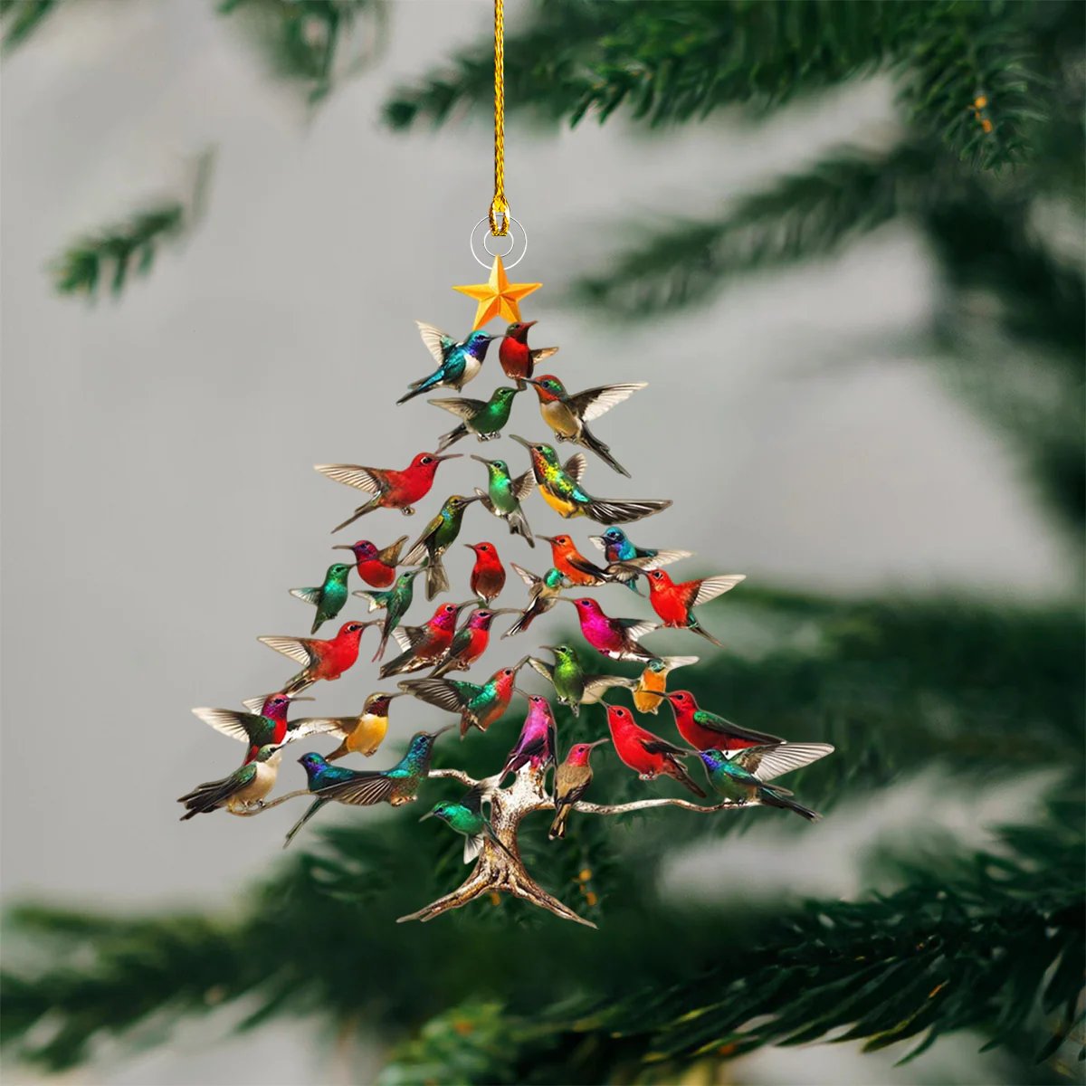 🐦🎄Hummingbird Christmas Ornament💠
